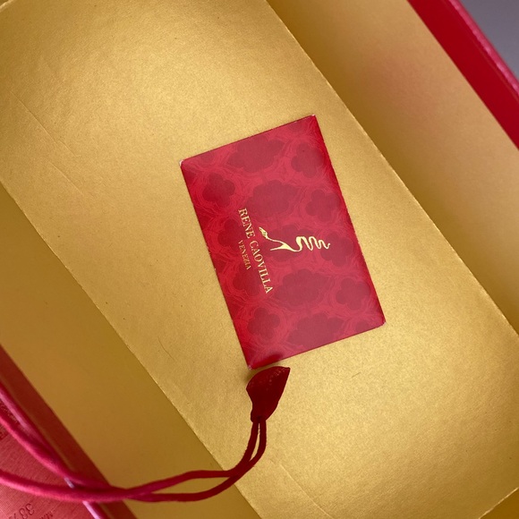 Rene Caovilla Fine Beaded Gold Heeled Thong Sandal - Picture 4 of 15